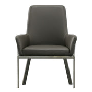 Robin Modern Grey Bonded Leather Dining Chair — view 3