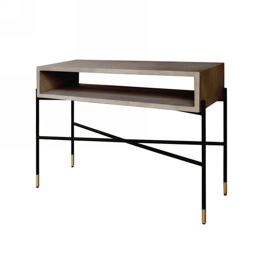 Walker Modern Concrete & Metal Console Table — view 2