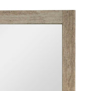 Roma - Modern Faux Travertine + Gold Mirror — view 4