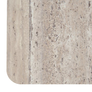 Roma - Modern Faux Travertine Square Coffee Table — view 3