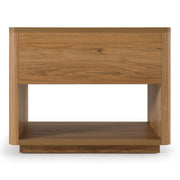 Roma - Modern Oak + Gold Nightstand — view 3