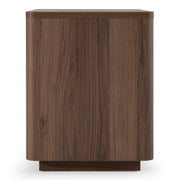 Roma - Modern Walnut + Gold Nightstand — view 2