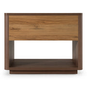 Roma - Modern Walnut + Gold Nightstand — view 3