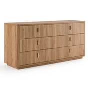 Emilio + Roma - Modern Beige Fabric + Oak 4-Piece Bedroom Set — view 4