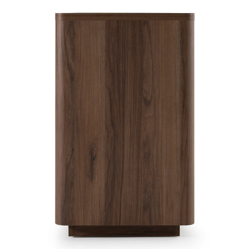 Roma - Modern Walnut + Gold Dresser — view 2
