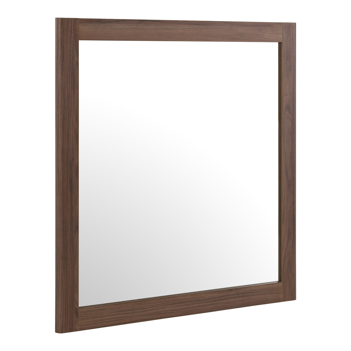 Roma - Modern Walnut Mirror