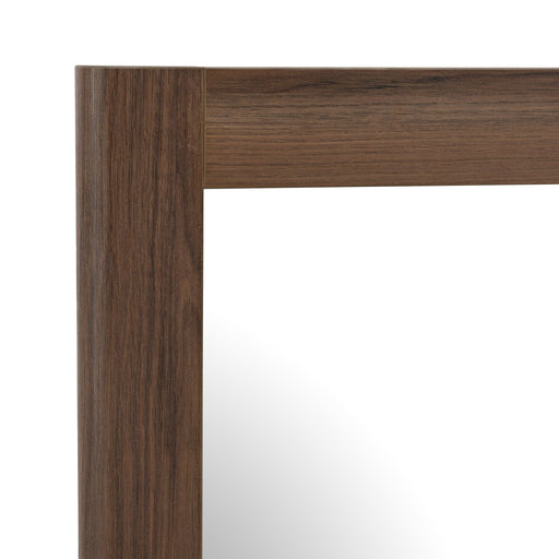 Roma - Modern Walnut Mirror — view 2