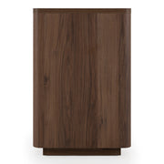 Roma - Modern Walnut + Gold File Cabinet — view 2