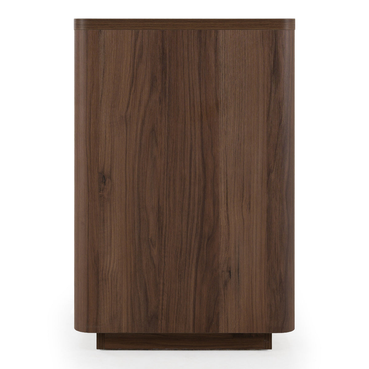 Roma - Modern Walnut + Gold File Cabinet — view 2