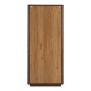 Roma - Modern Walnut + Gold Bookcase — view 3