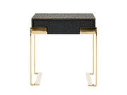 Rothsay - Modern Wenge + Gold Nightstand