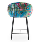Roxann - Modern Counter Stool in Funky Velvet — view 4