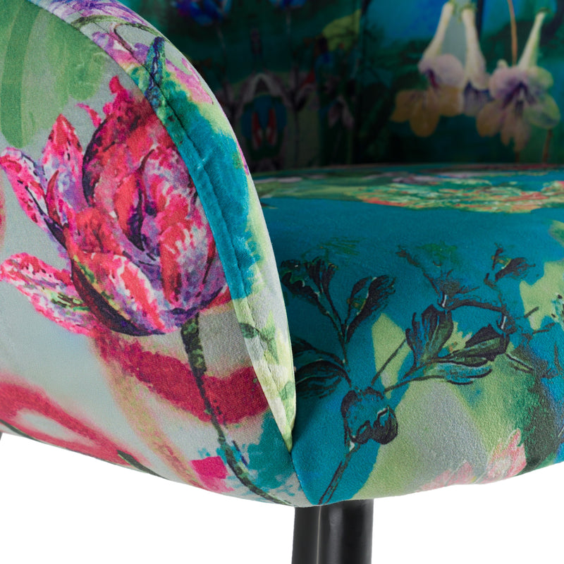 Roxann - Modern Counter Stool in Funky Velvet — view 5