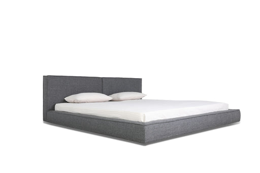 Haven - Queen Modern Grey Fabric Bed