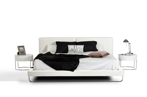 Ramona Modern White Leatherette Bed