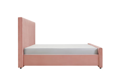 Beverly - Modern Mauve Velvet Bed