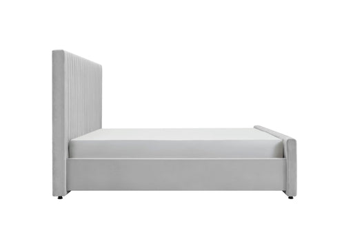 Beverly - Modern Grey Velvet Bed