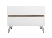 Angela - Italian Modern White Eco Leather 4-Piece Bedroom Set — view 3