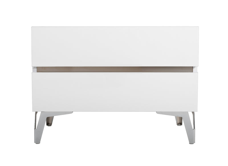 Angela - Italian Modern White Eco Leather 4-Piece Bedroom Set — view 3