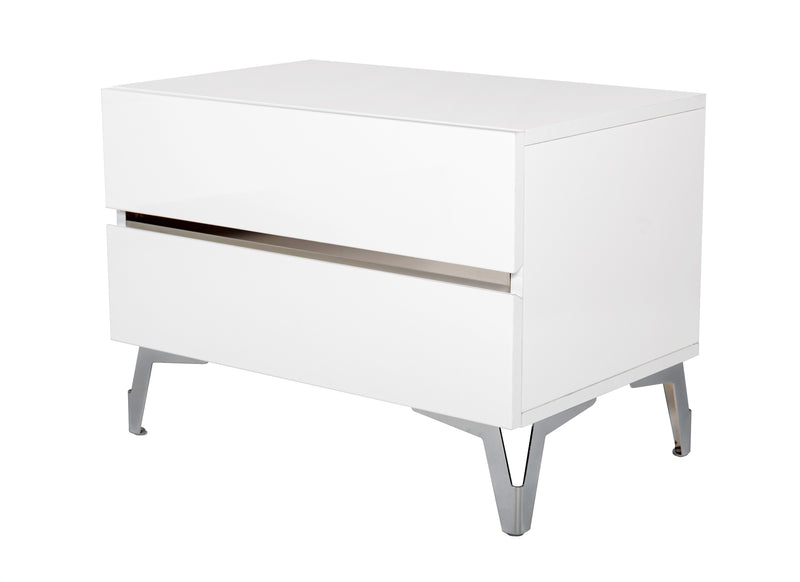 Angela - Italian Modern White Eco Leather 4-Piece Bedroom Set — view 4