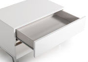 Angela - Italian Modern White Eco Leather 4-Piece Bedroom Set — view 5