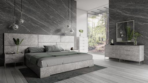 Marbella - Italian Modern Grey Bed Set — view 2