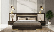 Velondra - Modern Eucalypto + Marble Bed with Two Nightstands — view 4