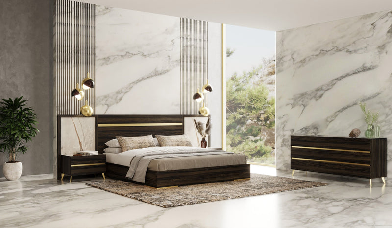 Velondra - Modern Eucalypto + Marble 4-Piece Bedroom Set — view 3