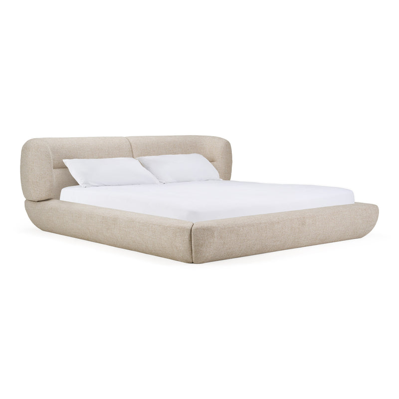 Pasha - Modern Cream Fabric Bed