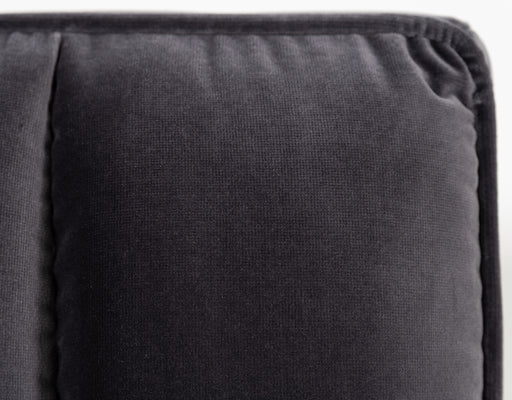 Hemlock - Modern Dark Grey Velvet Bed