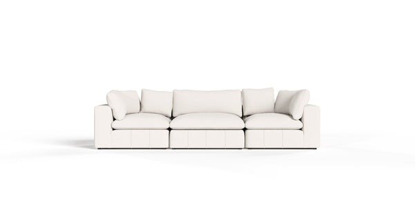 Vicki - Modern Off-White Fabric Modular Sectional Sofa
