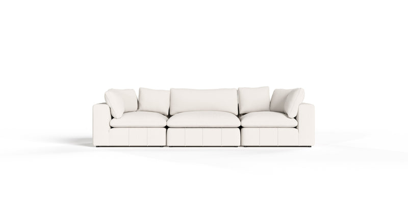 Vicki - Modern Off-White Fabric Modular Sectional Sofa