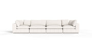 Vicki - Modern Off-White Fabric Modular Sectional Sofa — view 2