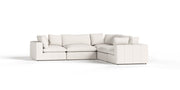 Vicki - Modern Off-White Fabric Modular Sectional Sofa — view 4
