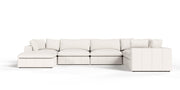 Vicki - Modern Off-White Fabric Modular Sectional Sofa — view 5