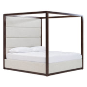 Manhattan - Contemporary Canopy Brown Oak Bedroom Set — view 5