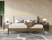 Carolina - Modern Grey Fabric + Wenge Bedroom Set — view 3