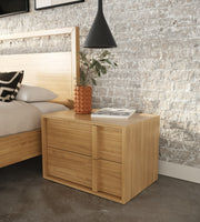 Berlin - Modern Natural Oak Bedroom Set — view 3