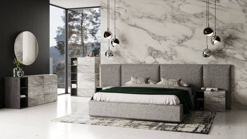 Maranello - Modern Grey 4-Piece Bedroom Set — view 5