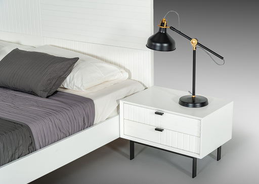 Valencia Contemporary White Bed