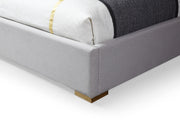 Athena & Rothsay - Modern Grey Fabric + Wenge + Gold Bedroom Set — view 3