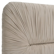Florence - Modern Beige Velvet + Leatherette Bedroom Set — view 2