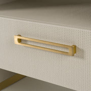 Florence - Modern Beige Velvet + Leatherette Bedroom Set — view 4