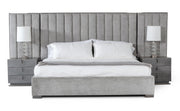 Buckley - Grey & Black Stainless Steel Bedroom Set