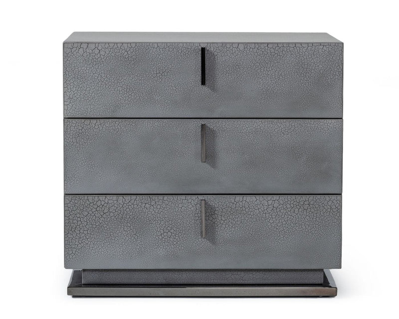 Buckley - Grey & Black Stainless Steel Bedroom Set — view 3