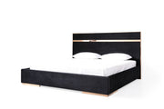 Cartier - Modern Black + Rose Gold Bed + Nightstands