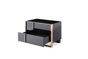 Cartier - Modern Black + Rose Gold Bed + Nightstands — view 5