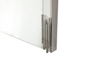Token - Modern White + Stainless Steel Bed + Nightstands — view 5