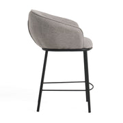 Rumi - Modern Grey Counter Stool — view 2