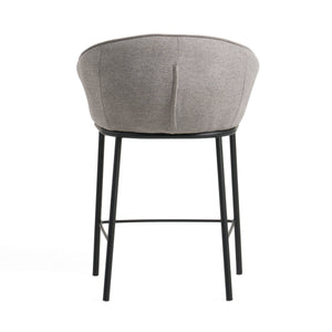 Rumi - Modern Grey Counter Stool — view 3